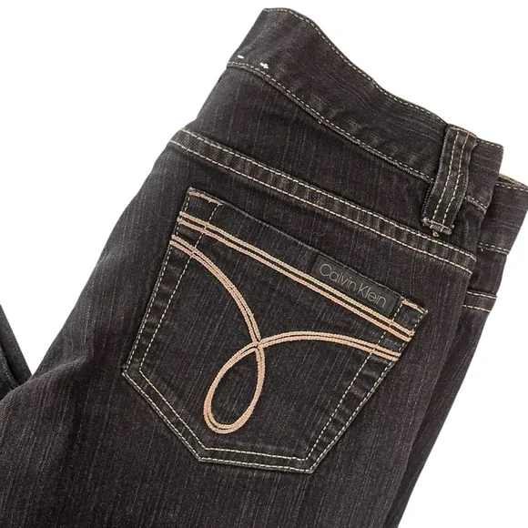 Calvin Klein Black Skinny Jeans Sz 28/6 - Picture 2 of 11